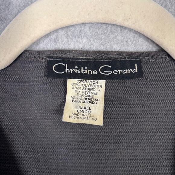 VTG 90s Christine Gerard Cardigan Top Small Fairy Ruffles Whimsigoth Coquette - Picture 4 of 9